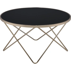 ACME Valora Glass/Metal Round Coffee Table