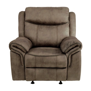 Homelegance Aram Glider Leatherette/Mircofiber Reclining Chair