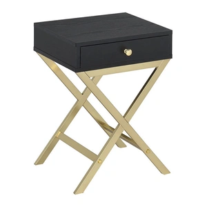 ACME Coleen Wood Veneer/Metal Side Table, Composition 1
