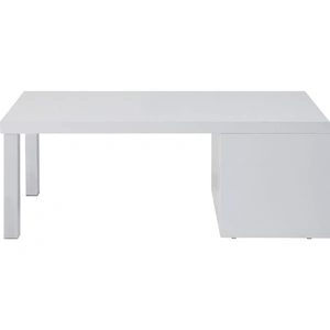 ACME Harta Wood Rectangular Storage Coffee Table, White