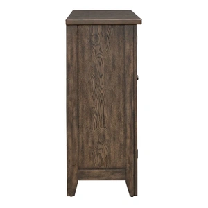 Liberty Furniture Midland Falls Wood 4-Door Buffet, Rustic Brown