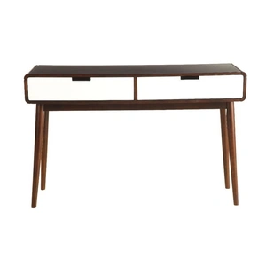 ACME Christa Wood Storage Sofa Table w/2 Drawers, Espresso/White