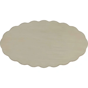 ACME Fordon Wood Oval Coffee Table, Antique White