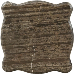 ACME Eustoma End Table w/Marble Top, Walnut