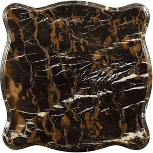 ACME Forsythia End Table w/Marble Top, Walnut