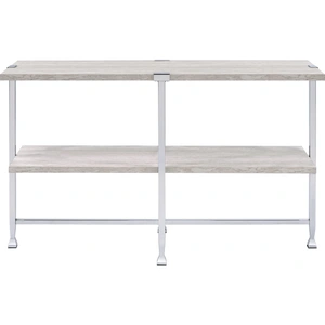 ACME Brecon Wood Rectangular Sofa Table, White Oak