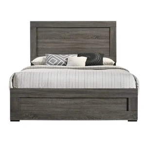 Lifestyle Furniture SM Lifestyle 8321 Wood Bed, Grey