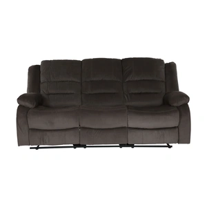 Homelegance Jarita Microfiber Fabric Double Reclining Sofa, Chocolate