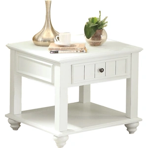 ACME Natesa Wood Lift Top Coffee Table Set, White Washed