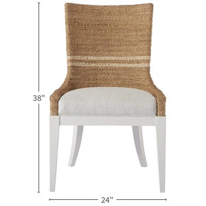 Universal Furniture Siesta Fabric/Wood Key Dining Chair, Dover Natural (Set of 2)