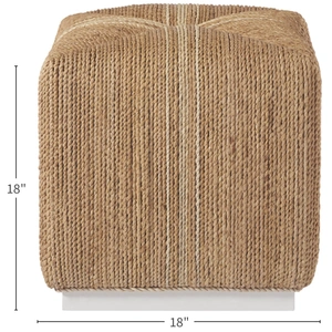 Universal Furniture Abaca Woven Cube, Natural