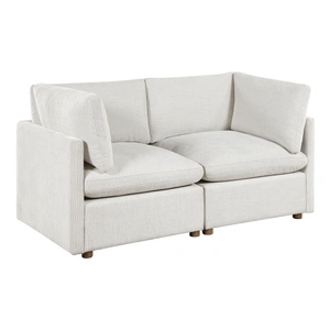 Homelegance 8338 Fabric Modular Loveseat, Beige