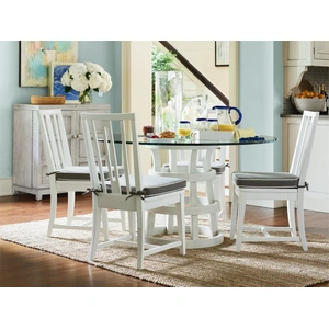 Universal Furniture Escape 44-inch / 54-inch Glass/Wood Dining Table, Clear