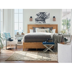 Universal Furniture Long Key Rattan/Wood Panel Bedroom Set