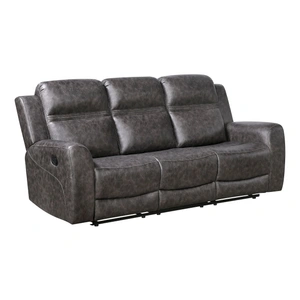 Homelegance Hearth Microfiber Double Reclining Sofa