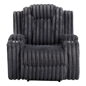 Homelegance Phyllis Corduroy Reclining Chair with Cup Holders