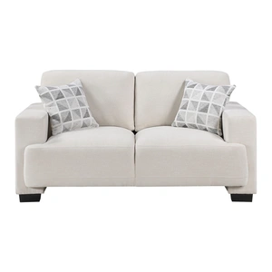 Homelegance 8357 Fabric Loveseat, Beige