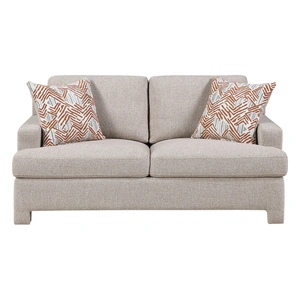 Homelegance 8358 Fabric Loveseat, Beige