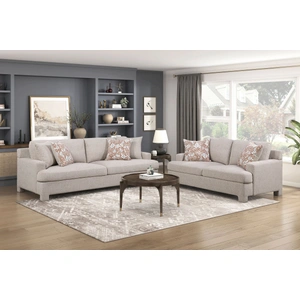 Homelegance 8358 Fabric Living Room Set, Beige
