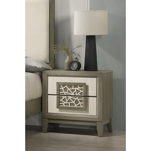 Lifestyle Furniture SM 8386 Wood Nightstand w/2 Drawers