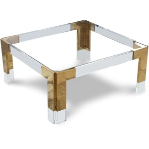 Meridian Furniture Casper 36-inch Square Glass Coffee Table