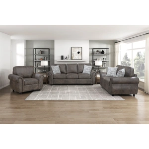 Homelegance 8405 Upholstered Living Room Set, Grey