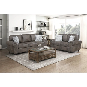 Homelegance 8405 Upholstered Living Room Set, Grey