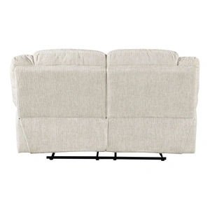 Homelegance Caliber Microfiber Double Reclining Loveseat, Vanilla-Beige