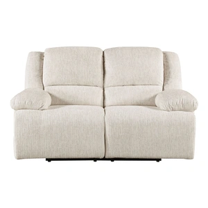 Homelegance Caliber Microfiber Power Double Reclining Loveseat, Vanilla-Beige