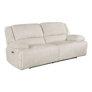 Homelegance Caliber Microfiber Power Double Reclining Sofa, Vanilla-Beige
