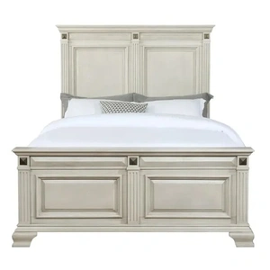 Lifestyle Furniture SM Lifestyle 8448 Wood Panel Bedroom Set, Beige