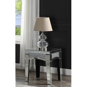 ACME Glam Nowles 84677 Mirrored/Faux Stones End Table