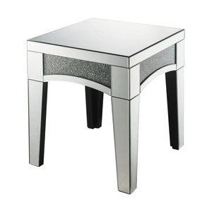 ACME Glam Nowles 84677 Mirrored/Faux Stones End Table