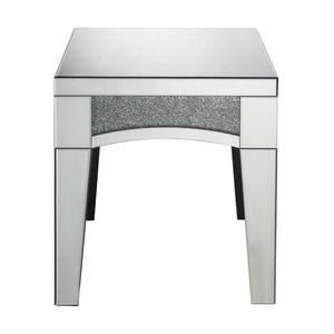 ACME Glam Nowles 84677 Mirrored/Faux Stones End Table