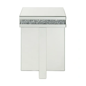 ACME Glam Noralie 84697 Mirrored/Faux Diamonds End Table