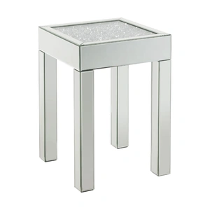 ACME Glam Noralie 84707 Mirrored/Faux Diamonds End Table