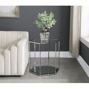 Meridian Furniture Sei 20-inch Glass End Table