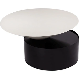 Meridian Furniture Damon 30-inch Round Metal Coffee Table, White