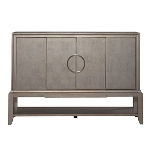 Liberty Furniture SM Montage Wood Server w/4 Doors, Platinum