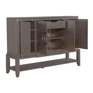 Liberty Furniture SM Montage Wood Server w/4 Doors, Platinum