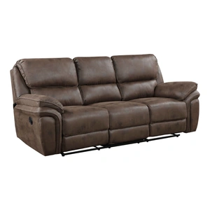 Homelegance Proctor Microfiber Double Reclining Sofa