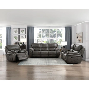 Homelegance Proctor Microfiber Double Reclining Living Room Set