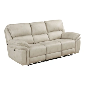 Homelegance Proctor Microfiber Power Double Reclining Sofa