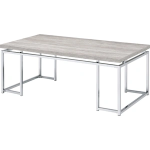 ACME Chafik Wood Living Room Table Set, Natural Oak