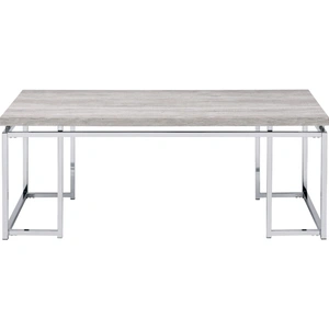 ACME Chafik Wood Rectangular Coffee Table, Natural Oak