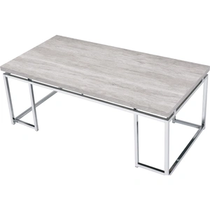 ACME Chafik Wood Rectangular Coffee Table, Natural Oak