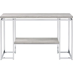 ACME Chafik Wood Sofa Table w/Shelf, Natural Oak