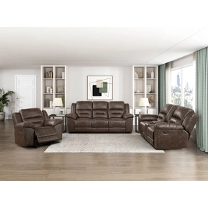 Homelegance Hazen Microfiber Double Reclining Living Room Set
