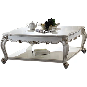 ACME Picardy Wood Coffee Table, Antique Pearl