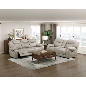 Homelegance Gainesville Microfiber Double Reclining Living Room Set